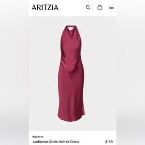 Aritzia Audience Satin Midi Dress